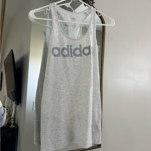 Adidas Light Gray Sleeveless Top